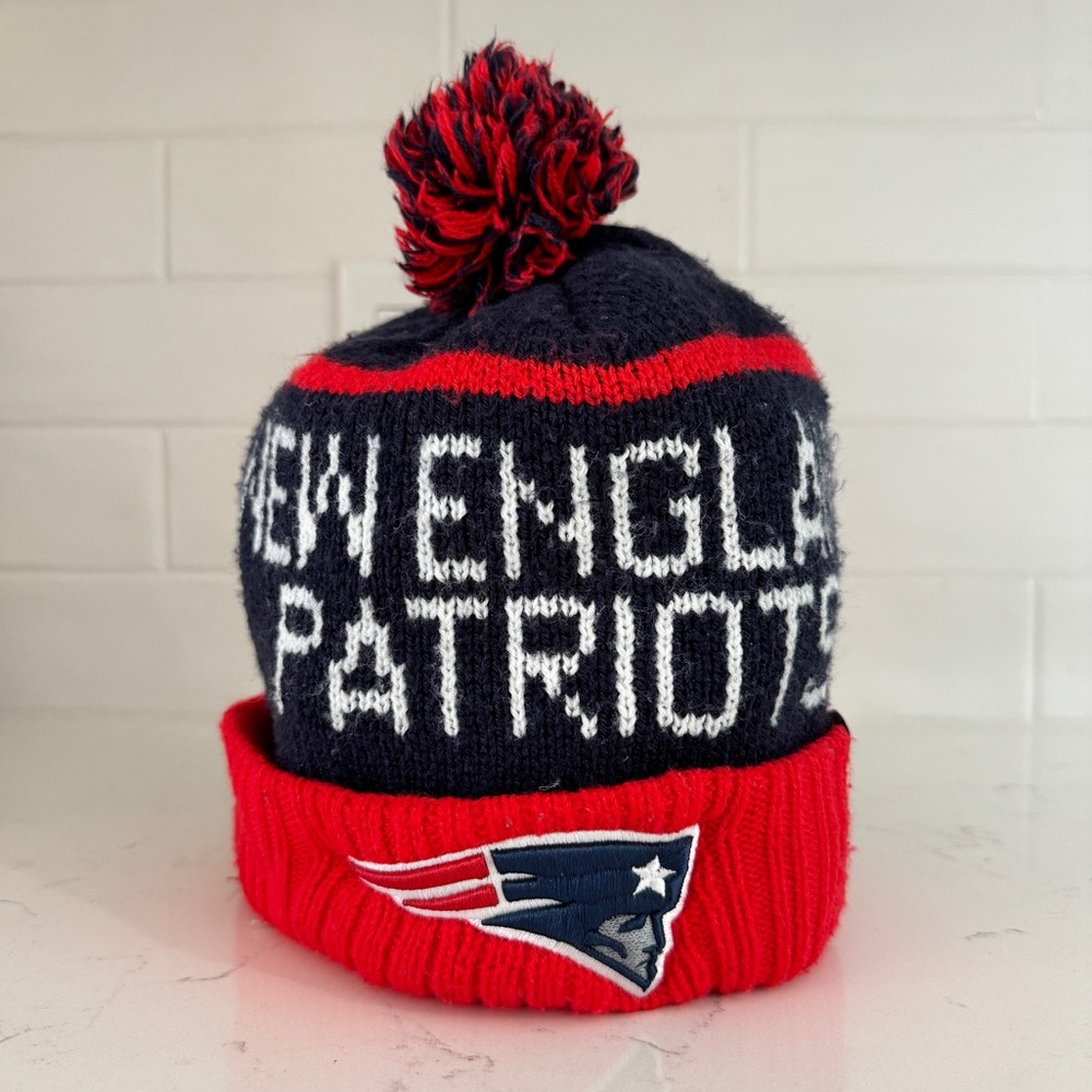 New England Patriots ‘47 Knit Hat with Pom